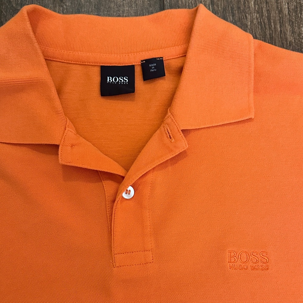 Hugo Boss Orange Polo Shirt Mens XL Short Sleeve Designer Golf - Picture 2 of 7